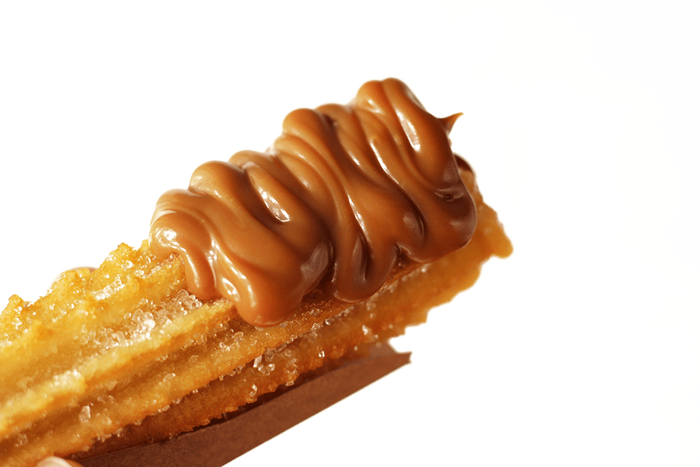 Churro recheado de doce de leite Buena Pinta Churrería